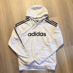 Adidas White and Black Men's Hoodie